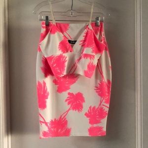 Misguided fitted two piece skirt & tank